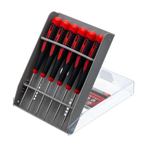 Набор отверток для точных работ Fusion, двухкомпонентная рукоятка, 6 шт, в пластиковом пенале Matrix по ценам производителя в Москве с доставкой по всей России