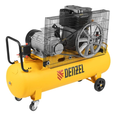 Компрессор воздушный, ременный привод BCI4000-T/100, 4.0 кВт, 100 литров, 690 л/мин Denzel по ценам производителя в Москве с доставкой по всей России