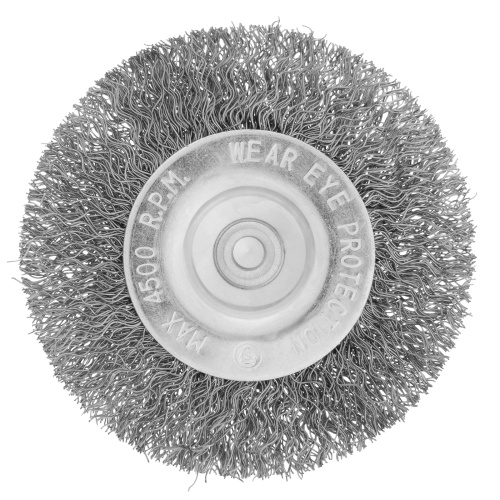 Щетка для дрели, 75 мм, плоская со шпилькой, витая проволока Сибртех по ценам производителя в Москве с доставкой по всей России