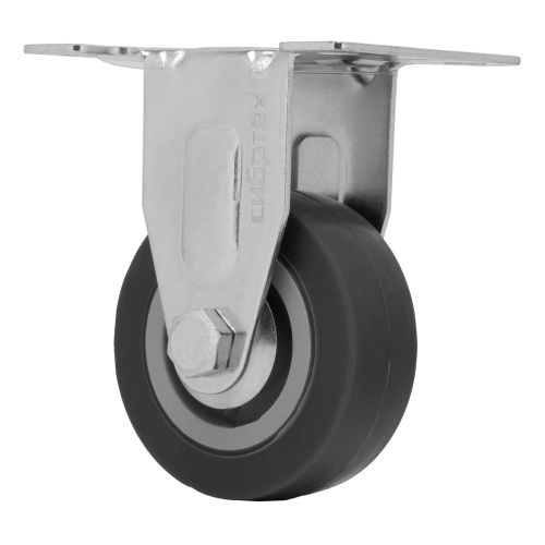 Колесо неповоротное D 50 мм, крепление  платформенное Сибртех по ценам производителя в Москве с доставкой по всей России