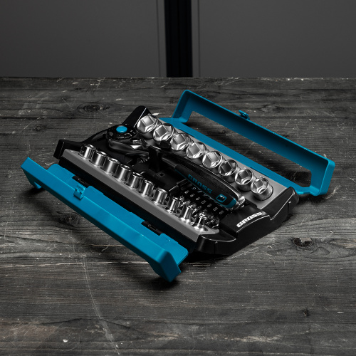 Набор торцевых головок, трещотка 120 зубьев, 1/2", CrV, 36 предметов Gross по ценам производителя в Москве с доставкой по всей России