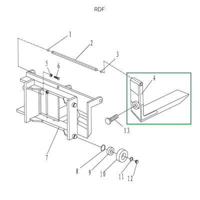 Вила для ручного штабелера для RDF1016 по ценам производителя в Москве с доставкой по всей России