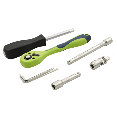 Набор инструментов 56 предметов, CrV, 1/4" Сибртех по ценам производителя в Москве с доставкой по всей России