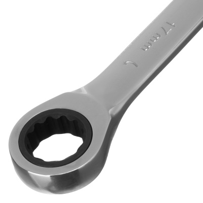 Ключ комбинированный трещоточный, 17 мм, CrV, зеркальный хром Matrix Professional по ценам производителя в Москве с доставкой по всей России