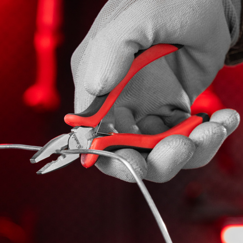 Плоскогубцы Mini, 130 мм, никелированные, авторазжим, двухкомпонентные рукоятки Matrix по ценам производителя в Москве с доставкой по всей России