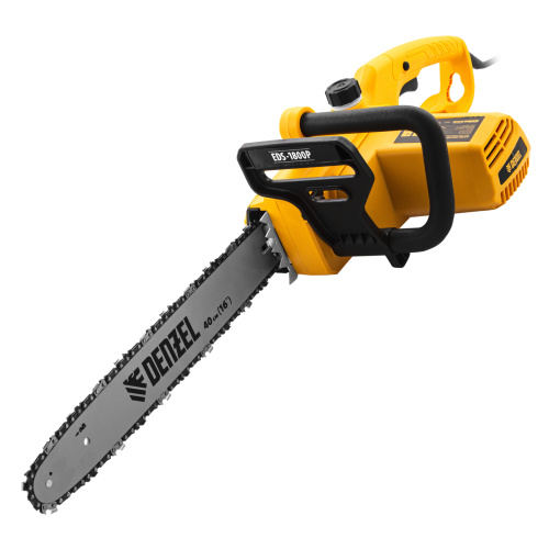 Пила цепная электрическая EDS-1800P, 1.8 кВт,поперечная, шина 40 см, шаг 3/8, паз 1.3 мм, 57 звеньев Denzel по ценам производителя в Москве с доставкой по всей России