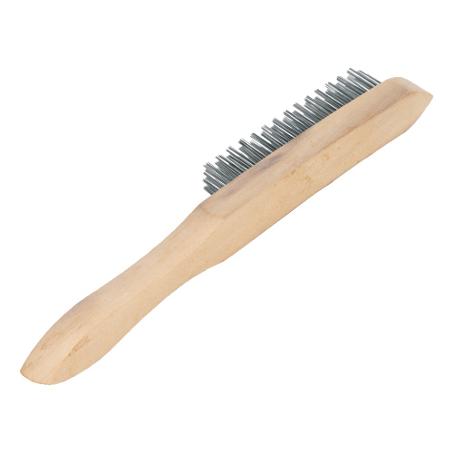 Щетка четырехрядная металлическая с деревянной ручкой Sparta по ценам производителя в Москве с доставкой по всей России