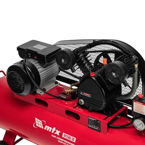 Компрессор воздушный ременный привод КР2500/80, 2,5 кВт, 80 литров, 420 л/мин МТХ по ценам производителя в Москве с доставкой по всей России