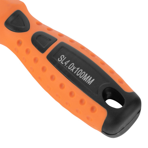 Отвертка "Point", SL4 х 100 мм, CS, двухкомпонентная рукоятка Sparta по ценам производителя в Москве с доставкой по всей России