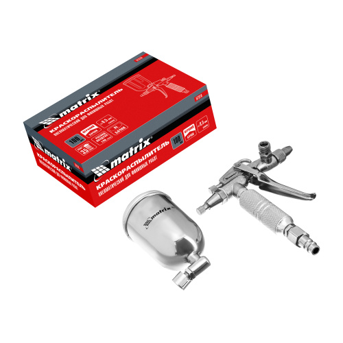 Краскораспылитель пневматический для финишных работ с верхним бачком V 0,1 л, сопло D 0.5 мм Matrix по ценам производителя в Москве с доставкой по всей России