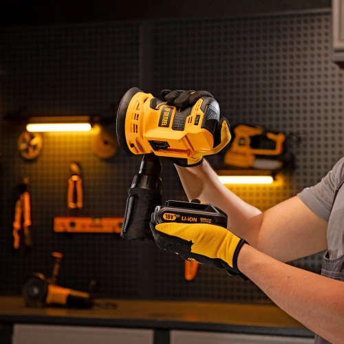 Машина шлифовальная эксцентриковая аккумуляторная COS-125, 18В Li-Ion Denzel по ценам производителя в Москве с доставкой по всей России