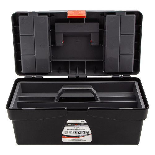 Ящик для инструмента 17", 420 х 220 х 180 мм, пластик Stels по ценам производителя в Москве с доставкой по всей России