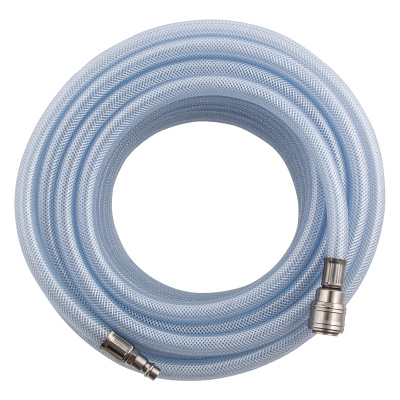 Шланг пневматический ПВХ, 10 x 16 мм, 18 бар, армированный, прозрачный, быстросъемное соединение, 15 м Stels по ценам производителя в Москве с доставкой по всей России