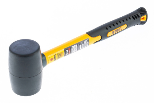 Киянка резиновая, 8 oz, черная резина, фибергласовая рукоятка Denzel по ценам производителя в Москве с доставкой по всей России