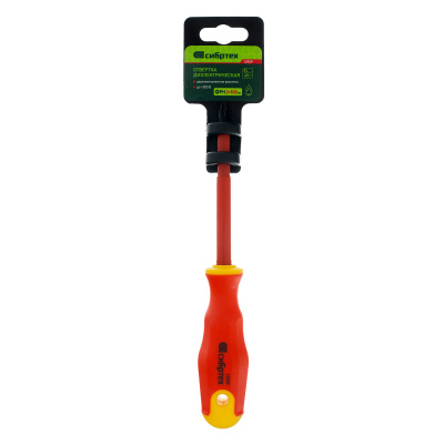 Отвертка диэлектрическая PH2 х 100 мм, CrV, до 1000 В, двухкомпонентная рукоятка Сибртех по ценам производителя в Москве с доставкой по всей России