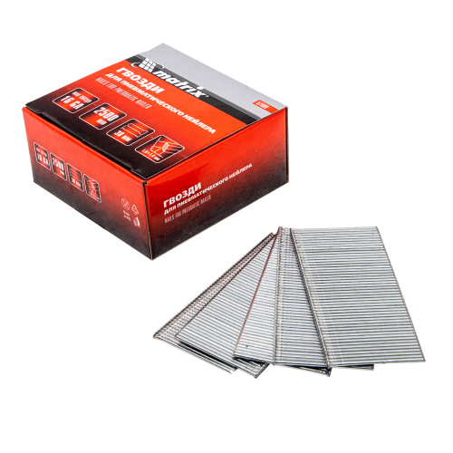 Гвозди для пневматического нейлера 16GA, сечение 1.6 х 1.4, длина 38 мм, 2500 шт Matrix по ценам производителя в Москве с доставкой по всей России