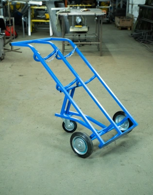 Тележка для газовых баллонов TOR ГБ-2, 2 баллона (250 литые колеса + 160 поворотное) по ценам производителя в Москве с доставкой по всей России