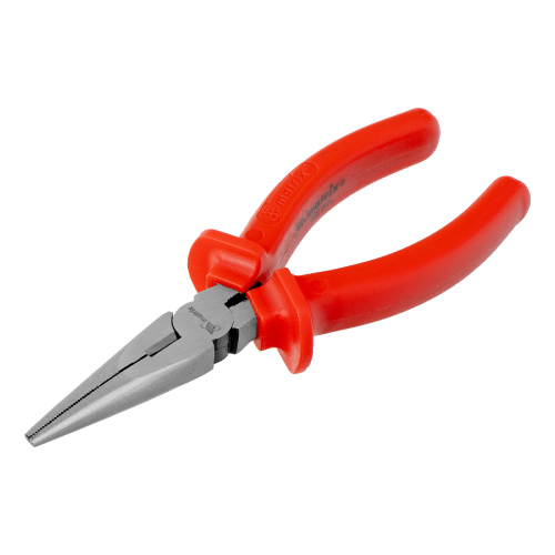 Длинногубцы прямые Econom, 160 мм, шлифованные, пластмассовые рукоятки Matrix по ценам производителя в Москве с доставкой по всей России