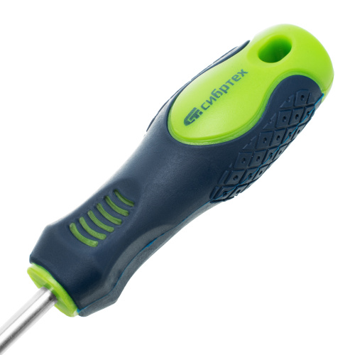 Отвертка, PZ1 х 80 мм, CrV, двухкомпонентная рукоятка Сибртех по ценам производителя в Москве с доставкой по всей России