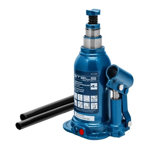 Домкрат гидравлический бутылочный телескопический, 4 т, подъем 170-420 мм Stels по ценам производителя в Москве с доставкой по всей России