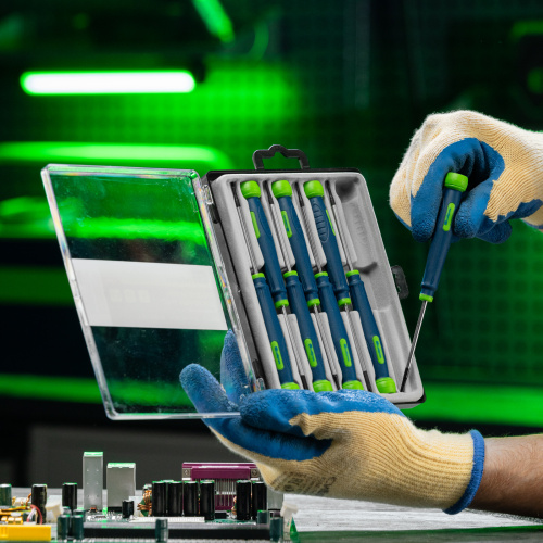 Набор отверток для точных работ универсальный, 8 шт, Crv Сибртех по ценам производителя в Москве с доставкой по всей России