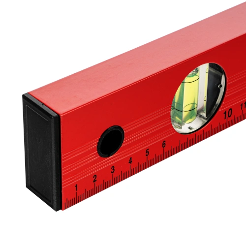 Уровень алюминиевый, 800 мм, 3 глазка, красный, линейка Matrix по ценам производителя в Москве с доставкой по всей России