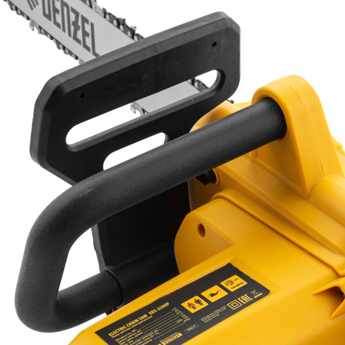 Пила цепная электрическая EDS-2200P, 2.2 кВт,поперечная, шина 45 см, шаг 3/8, паз 1.3 мм, 63 звена Denzel по ценам производителя в Москве с доставкой по всей России