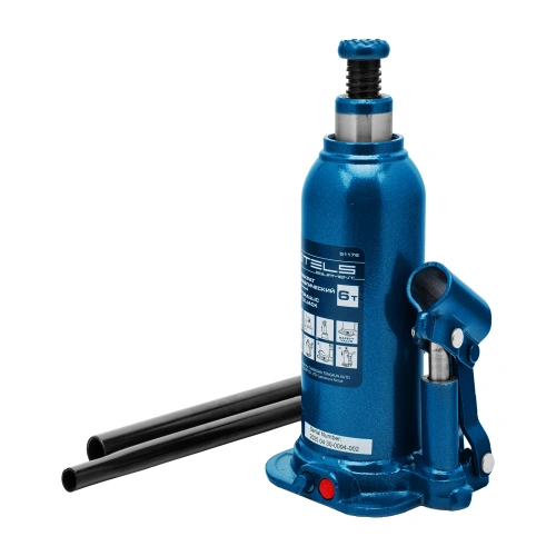 Домкрат гидравлический бутылочный, 6 т, h подъема 207-404 мм, в пластиковом кейсе Stels по ценам производителя в Москве с доставкой по всей России