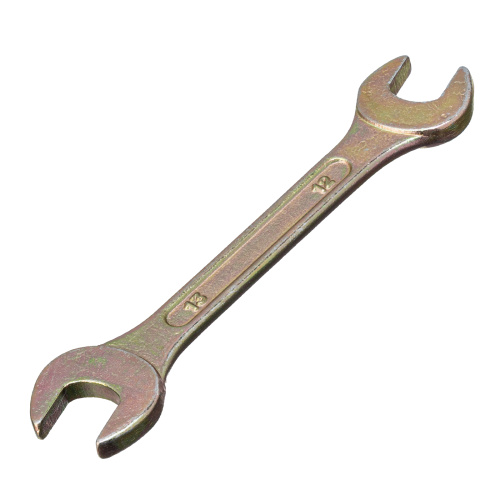 Ключ рожковый, 12 х 13 мм, желтый цинк Сибртех по ценам производителя в Москве с доставкой по всей России