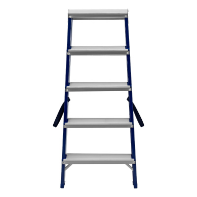 Стремянка двусторонняя 5 ступеней, стальная, Сибртех по ценам производителя в Москве с доставкой по всей России