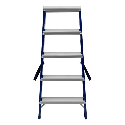 Стремянка двусторонняя 5 ступеней, стальная, Сибртех по ценам производителя в Москве с доставкой по всей России