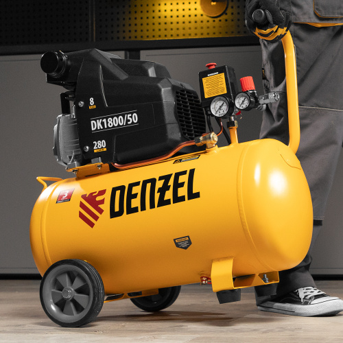 Компрессор воздушный DK1800/50, Х-PRO 1.8 кВт, 280л/мин, 50л Denzel по ценам производителя в Москве с доставкой по всей России