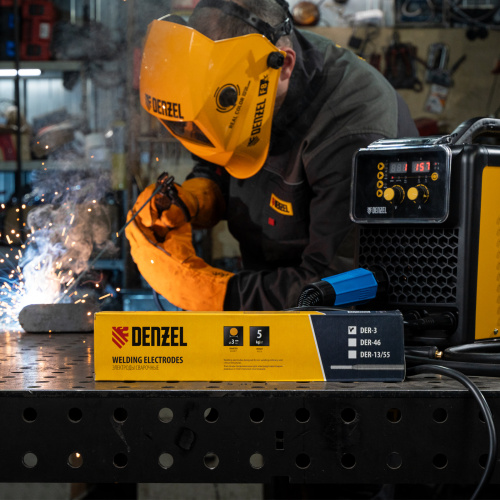 Электроды DER-3, диам. 3 мм, 5 кг, рутиловое покрытие Denzel по ценам производителя в Москве с доставкой по всей России