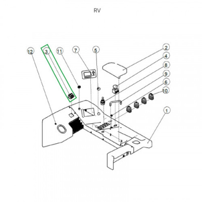 Переключатель стояночного тормоза для ричтрака RV (24V) по ценам производителя в Москве с доставкой по всей России