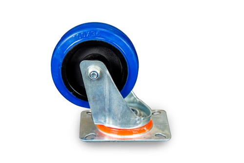 Колесо поворотное из эластичной резины MW70 100 мм по ценам производителя в Москве с доставкой по всей России