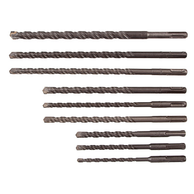 Набор буров по бетону, 6-8-10 х 160, 8-10-12 х 210, 10-12-14 х 260 мм, зубила 4 шт, SDS Plus Matrix по ценам производителя в Москве с доставкой по всей России