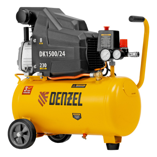 Компрессор воздушный DK1500/24, Х-PRO 1.5 кВт, 230 л/мин, 24 л Denzel по ценам производителя в Москве с доставкой по всей России