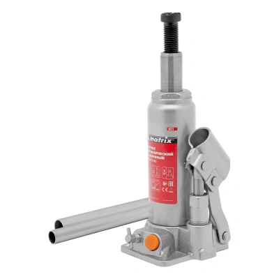 Домкрат гидравлический бутылочный, 2 т, h подъема 181-345 мм, в пластиковом кейсе Matrix по ценам производителя в Москве с доставкой по всей России