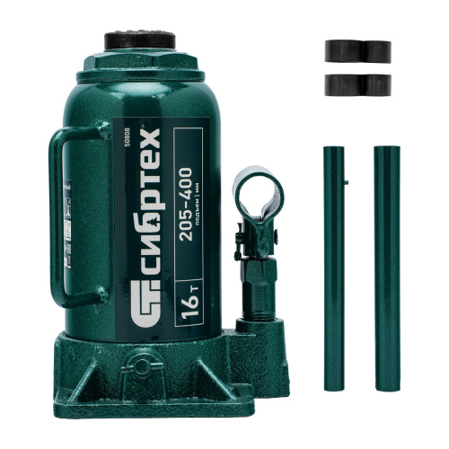 Домкрат гидравлический бутылочный, 16 т, 205-400 мм Сибртех по ценам производителя в Москве с доставкой по всей России