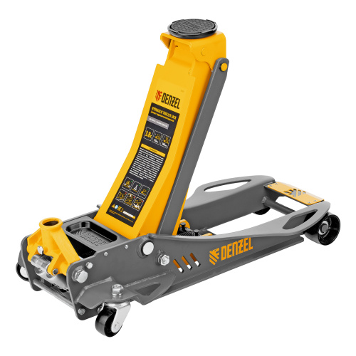 Домкрат гидравлический подкатной, 3,8 т, 110-580 мм, быстрый подъем, низкий подхват, проф. Denzel по ценам производителя в Москве с доставкой по всей России