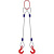 Строп канатный 2СК,  с 2 крюками 12,5Т x 4М по ценам производителя в Москве с доставкой по всей России