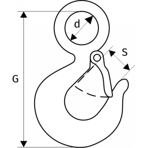 Крюк 320 А с защелкой 7 т по ценам производителя в Москве с доставкой по всей России