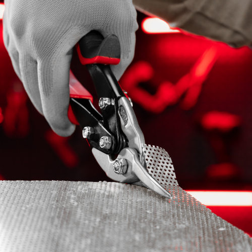 Ножницы по металлу, 250 мм, левый рез, сталь CRMO, двухкомпонентные рукоятки, PRO Matrix по ценам производителя в Москве с доставкой по всей России