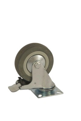 Колесо аппаратное поворотное SCgb 42 100 мм с тормозом (F) по ценам производителя в Москве с доставкой по всей России