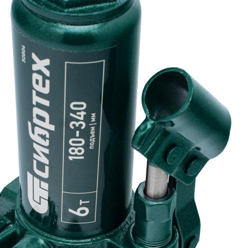 Домкрат гидравлический бутылочный, 6 т, 180-340 мм Сибртех по ценам производителя в Москве с доставкой по всей России