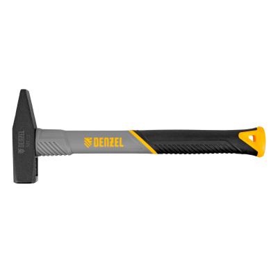 Молоток слесарный, 500 г, кованый, фибергласовая рукоятка c TPR покрытием Denzel по ценам производителя в Москве с доставкой по всей России