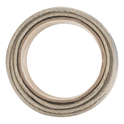 Трос металлополимерный прозрачный ПР-6.0, толщина 6.0 мм, моток 20 метров Сибртех по ценам производителя в Москве с доставкой по всей России