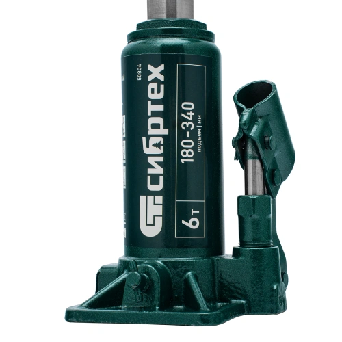 Домкрат гидравлический бутылочный, 6 т, 180-340 мм Сибртех по ценам производителя в Москве с доставкой по всей России