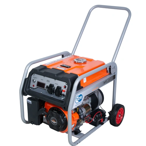 Генератор бензиновый 2,5 кВт 220В 16 л с электростартером и колесами TOR KM3800H по ценам производителя в Москве с доставкой по всей России