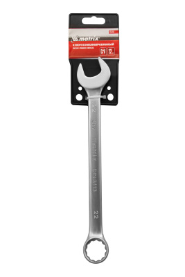 Ключ комбинированный, 22 мм, CrV, матовый хром Matrix по ценам производителя в Москве с доставкой по всей России